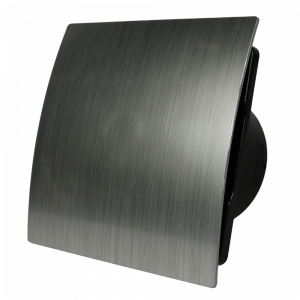 Whisper Pro-Design Badlüfter – mit Nachlauf + Feuchtigkeitssensor – Ø 125 mm – Kunststoff – Silber - Schwarzer Ventilator Whisper Pro-Design Badlüfter – mit Nachlauf + Feuchtigkeitssensor – Ø 125 mm – Kunststoff – Silber - Schwarzer Ventilator