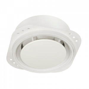 NoShow Designventil Ø 125mm Stretch für Spanndecke - Zuluft/Abluft - Weiß