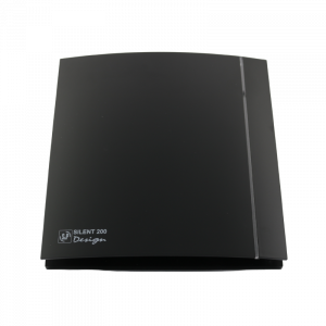 Design Badlüfter Soler & Palau Silent (200CZ) - Ø 100mm - AN/AUS - Matt Schwarz