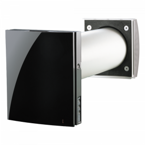 Blauberg VENTO Expert A50-1 dezentrales Lüftungsanlage mit WRG (WärmeRückGewinnung) – mit WLAN – drei Einstellpositionen – Schwarz - 50 m3/h