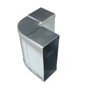 Flachkanalbogen 90º - 220 x 55 mm - Stahl - Vertikal [Pro-C]