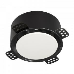 NoShow 2.0 verputzbare Designventil 125mm - Zu- und Abluft - SCHWARZ