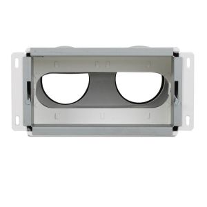 Vent-Axia Uniflexplus + Wandanschlussgehäuse rückseitiger Anschluss 2x Ø 90 mm Vent-Axia Uniflexplus + Wandanschlussgehäuse rückseitiger Anschluss 2x Ø 90 mm