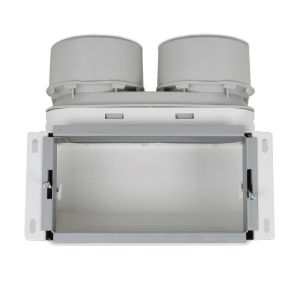 Vent-Axia Uniflexplus + Wandanschlussgehäuse Anschluss oben 2x Ø 90 mm