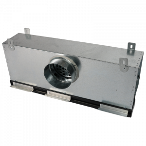 Einsteckbares rahmenloses Liniengitter - 900mm - isolierte Plenumbox Ø125mm - ZULUFT & ABLUFT