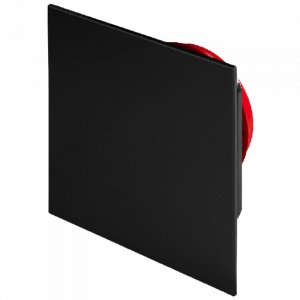 Whisper Designventil Quadrat 125 mm Kunststoff - Abluft und Zuluft - Schwarz (matt)