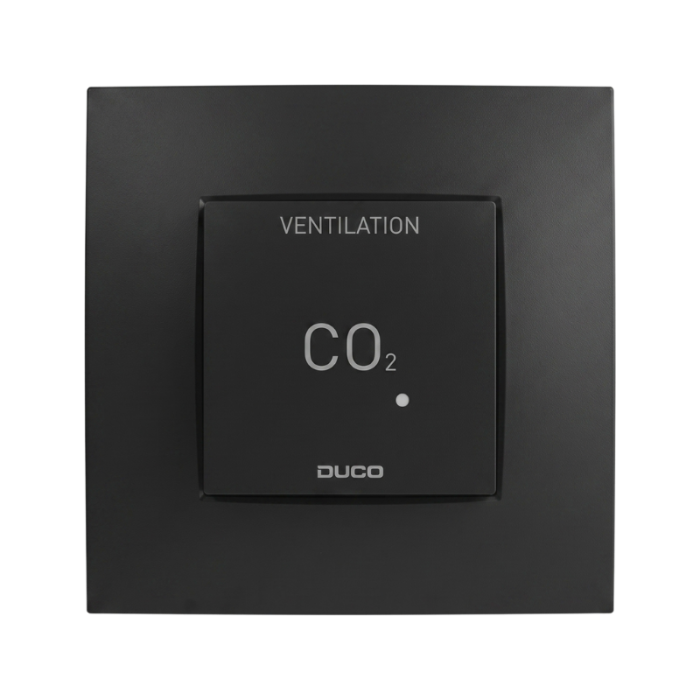 Duco CO2-Sensor ohne RF-Steuerung 230V verdrahtet - Schwarz