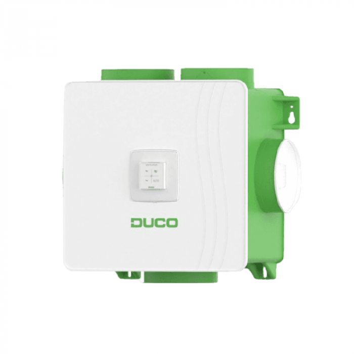 DucoBox Reno All-In-One set - Eurostecker + RF Steuerung, 1x CO2 Sensor & 1x CO2 Sensor ohne Steuerung 230V/Wired
