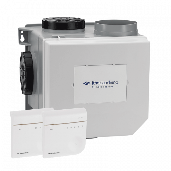 Itho Daalderop Optima2 CVE-S ECO HE - Wohnraumlüfter - 468 m3/h - Eurostecker & extra Perilex - integrierter Feuchtigkeitssensor + 2 RFT CO2-Sensoren 230V Itho Daalderop Optima2 CVE-S ECO HE - Wohnraumlüfter - 468 m3/h - Eurostecker & extra Perilex - integrierter Feuchtigkeitssensor + 2 RFT CO2-Sensoren 230V
