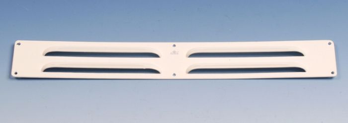 Aluminium-Lamellengitterrost Aufbaumontage 300 x 40mm - WEISS (1-3004W)