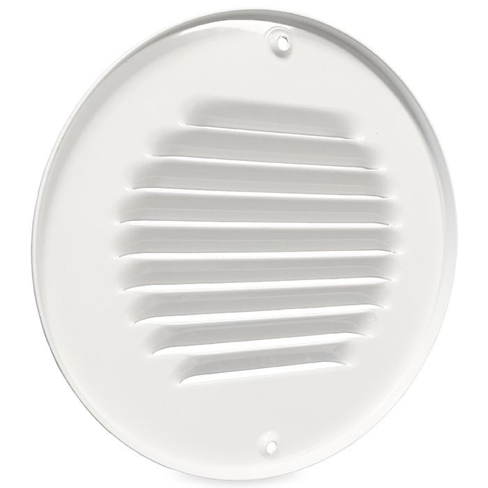 Rundes Aluminium Lüftungsgitter WEISS Aufputz – 150 mm (1-R150W) Rundes Aluminium Lüftungsgitter WEISS Aufputz – 150 mm (1-R150W)