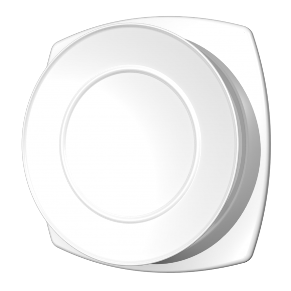 Tellerventil Kunststoff - Zuluft - Ø 160 mm - mit Montage-Flansch - weiß