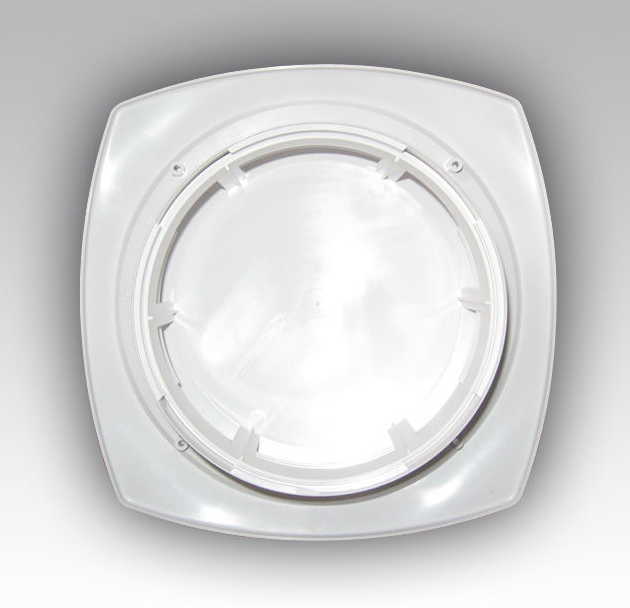 Tellerventil Kunststoff - Zuluft - Ø 160 mm - mit Montage-Flansch - weiß