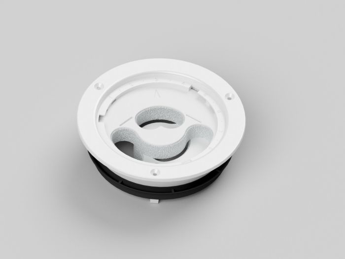 Vasco - Designventil quadratisch gebogen - Ø 125mm