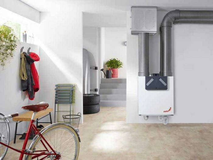 Zehnder Stork Comfoair E300 RH - Lufteinlass links - Schukostecker - 300 m3/h