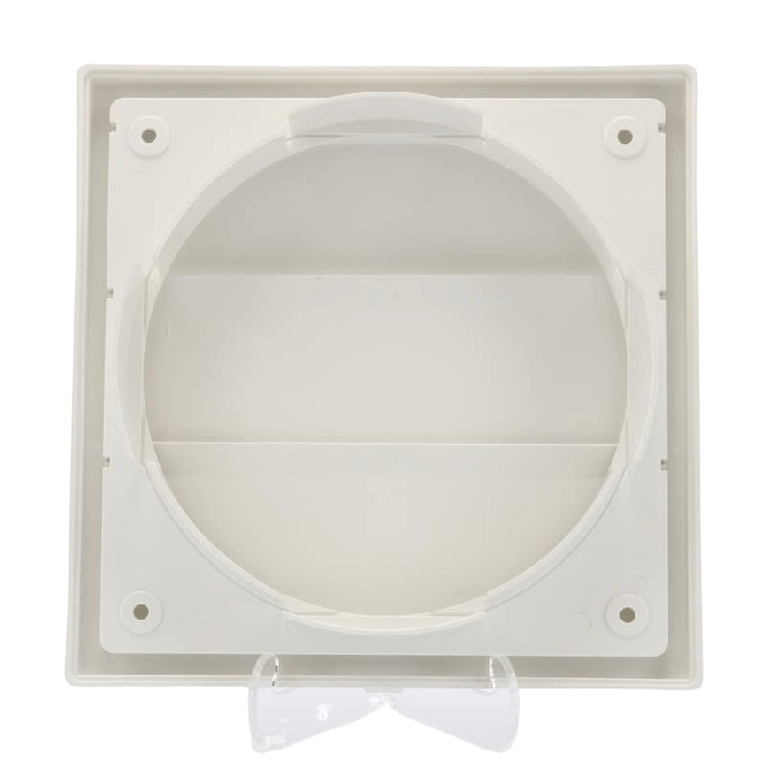 Kunststoff Lamellengitter quadratisch mit den Anschlüssen Ø 150 & Ø 160 mm – WEISS