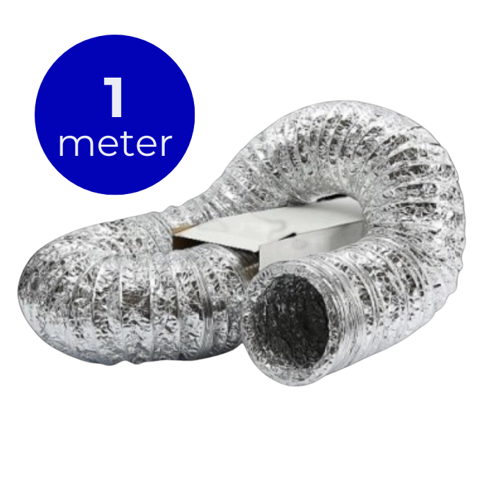 Flexibler Lüftungsschlauch, unisoliert – Aluminium – Ø 80 mm – Länge 1 METER