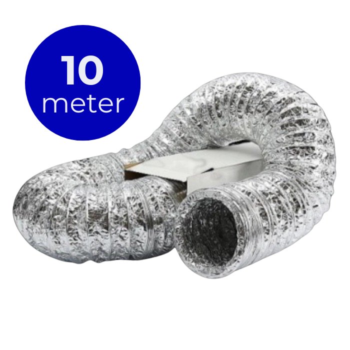 Flexibler Lüftungsschlauch unisoliert - Aluminium - Ø 150mm - Länge 10 Meter