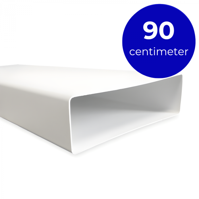 Kunststoff rechteckiger Kanal 204 x 60 mm (Länge 90cm)