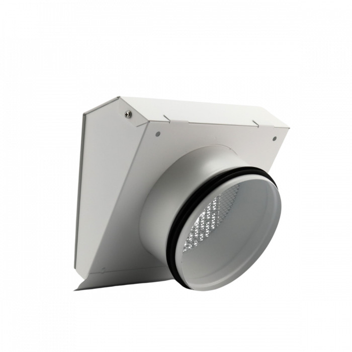 Whisper Luxe Design Wetterschutzgitter 125mm - Abluft - WEISS Whisper Luxe Design Wetterschutzgitter 125mm - Abluft - WEISS