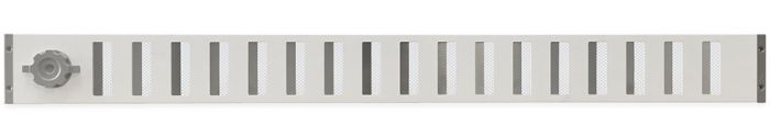 Abschließbares Schiebegitter Aluminium - Aufbaumontage 1000 x 90 mm - weiß Abschließbares Schiebegitter Aluminium - Aufbaumontage 1000 x 90 mm - weiß