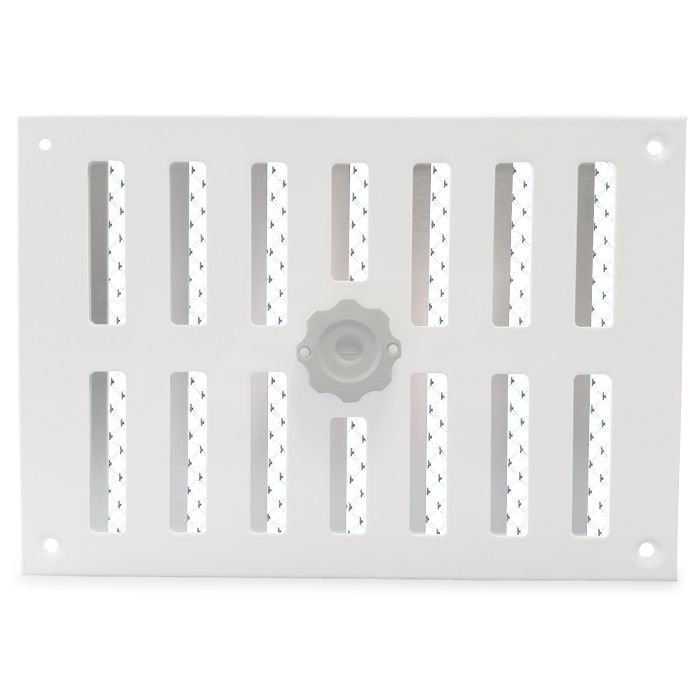 Abschließbares Schiebegitter Aluminium - Aufbaumontage 215 x 150 mm - weiß Abschließbares Schiebegitter Aluminium - Aufbaumontage 215 x 150 mm - weiß