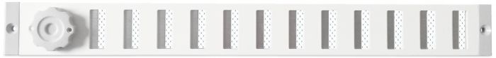 Abschließbares Schiebegitter Aluminium - Aufbaumontage 370 x 40 mm - weiß Abschließbares Schiebegitter Aluminium - Aufbaumontage 370 x 40 mm - weiß