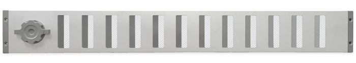 Abschließbares Schiebegitter Aluminium - Aufbaumontage 750 x 90 mm