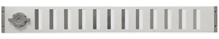 Abschließbares Schiebegitter Aluminium - Aufbaumontage 750 x 90 mm - weiß Abschließbares Schiebegitter Aluminium - Aufbaumontage 750 x 90 mm - weiß