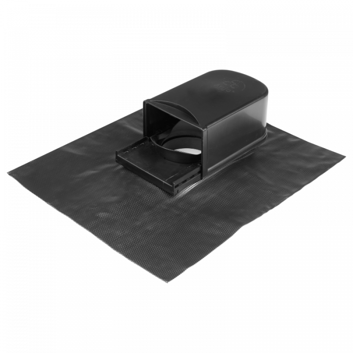 Anjo Dachluke Max - Ø 125mm - Kabeldurchführung - Schwarz