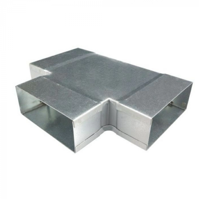 Rechteckiges (Einsturz) T-Stück kurz 90º - 100mm x 40mm