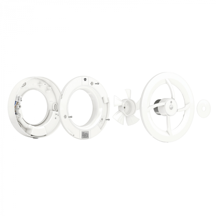 Vent-Axia - Solara - Badlüfter Ø 100/125mm - Feuchtigkeits- und Bewegungssensor - Nachlauf-Timer - Weiß Vent-Axia - Solara - Badlüfter Ø 100/125mm - Feuchtigkeits- und Bewegungssensor - Nachlauf-Timer - Weiß