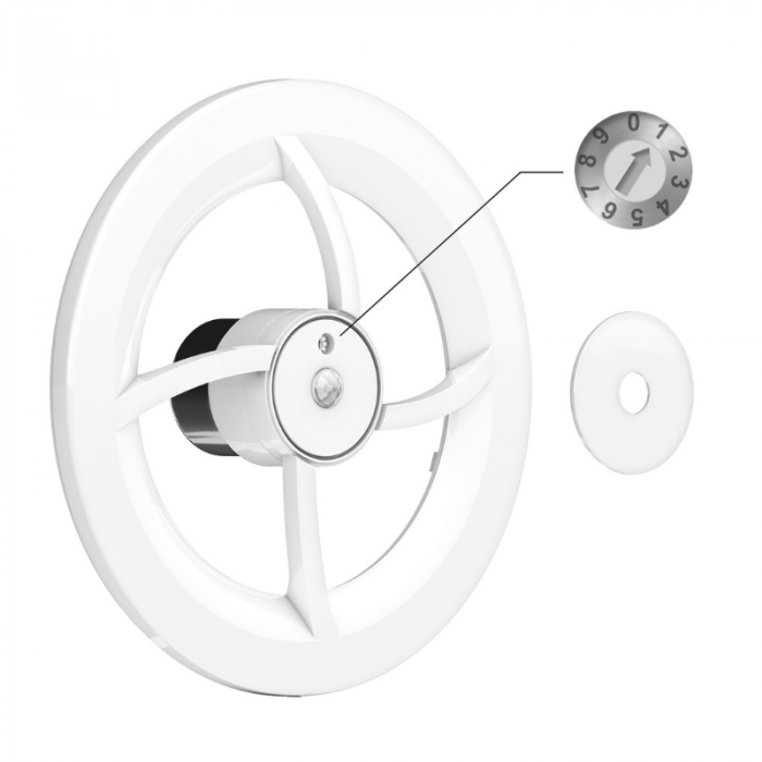 Vent-Axia - Solara - Badlüfter Ø 100/125mm - Feuchtigkeits- und Bewegungssensor - Nachlauf-Timer - Weiß Vent-Axia - Solara - Badlüfter Ø 100/125mm - Feuchtigkeits- und Bewegungssensor - Nachlauf-Timer - Weiß