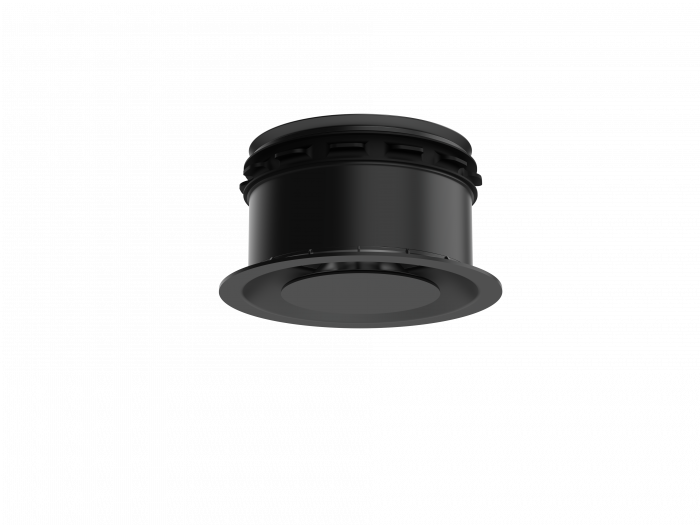 Pradovent - trim - Ø 100mm Designventil (Abluft) - 50 m3/h - Schwarz