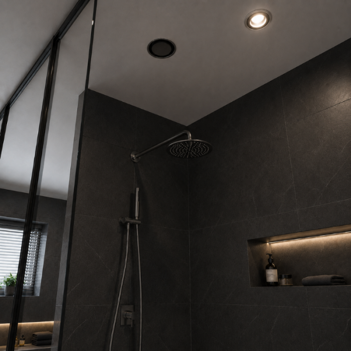 Pradovent - trim - Ø 125mm Designventil (Abluft) - Schwarz