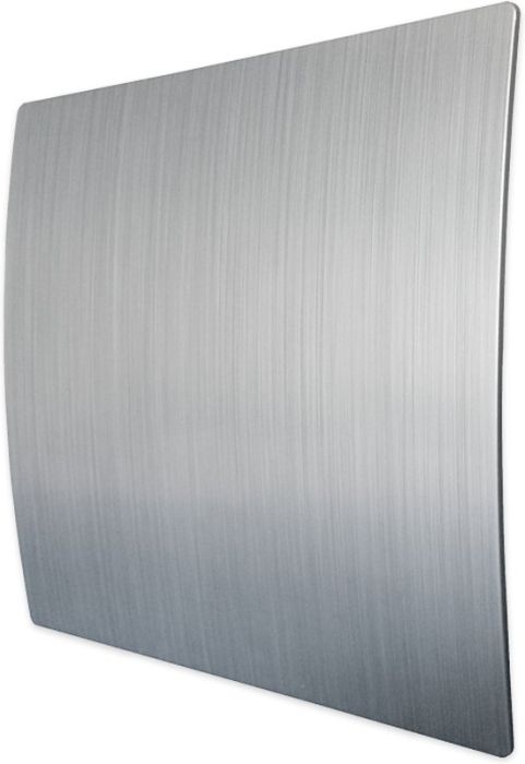 Design-Lüftungsgitter quadratisch (Abluft & Zuluft) Ø 125 mm Kunststoff – Silber