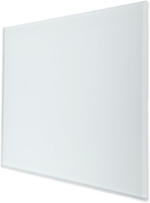 Whisper Design-Lüftungsgitter quadratisch (Abluft & Zuluft) Ø 125 mm – GLAS flach – matt Weiß