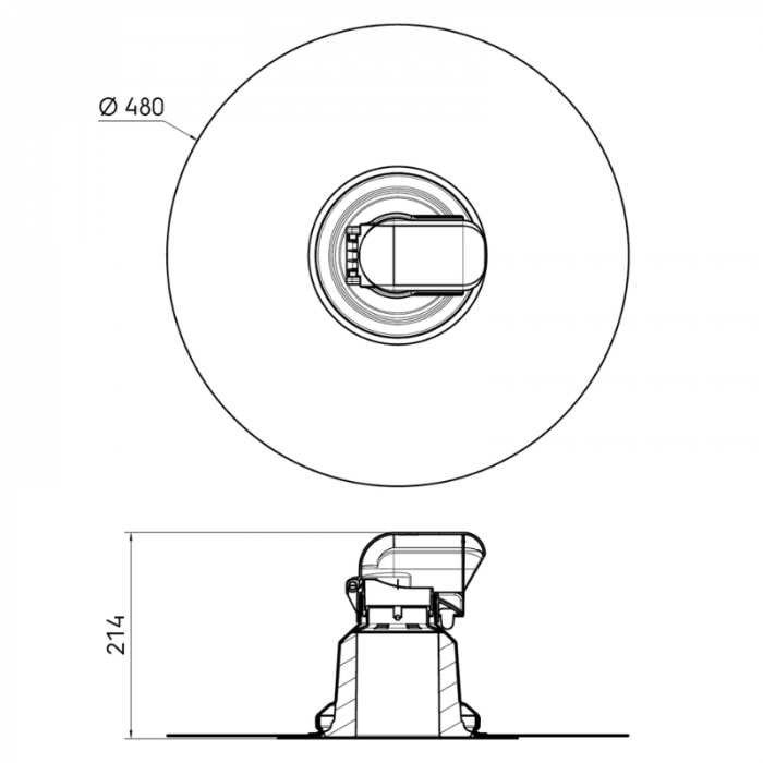 Ubbink Kabel- und Leitungsdurchführung - Isoliert - Ø 55mm - EPDM (Resitrix SK-W)