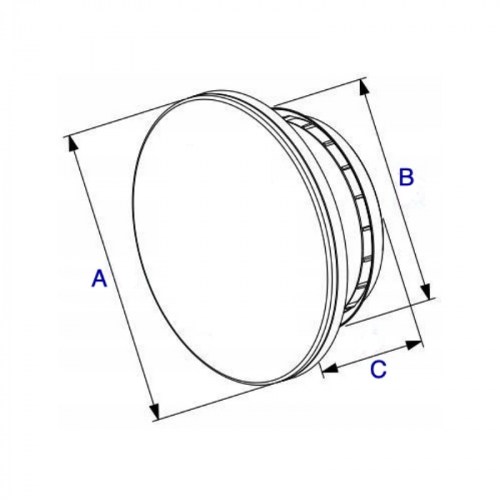 Whisper Designventil 125 mm Kunststoff - Zu- / Abluft - Schwarz (matt) Whisper Designventil 125 mm Kunststoff - Zu- / Abluft - Schwarz (matt)