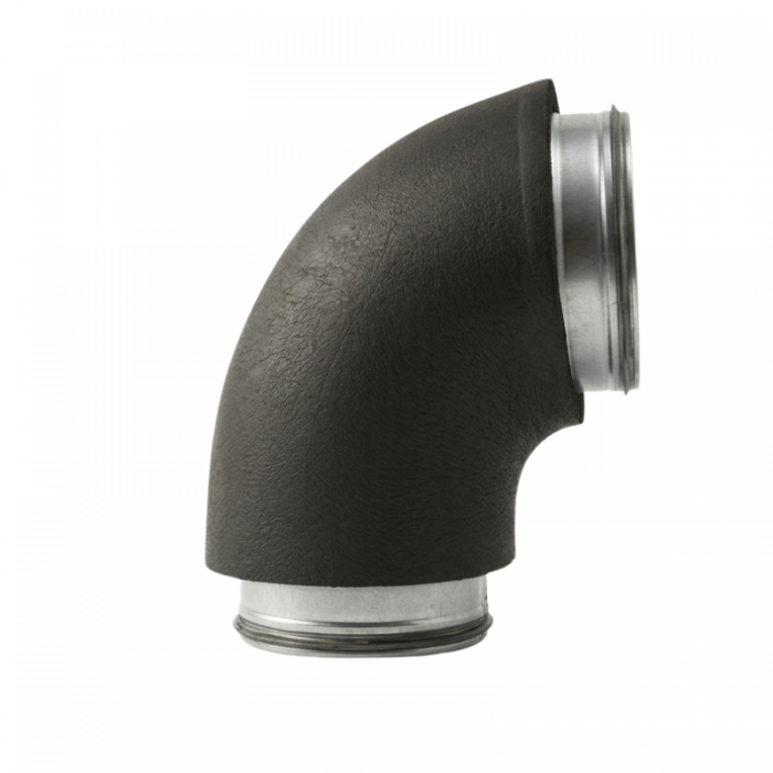 Isolierte Bogen 90º - Ø 125mm - gepresst - SAFE