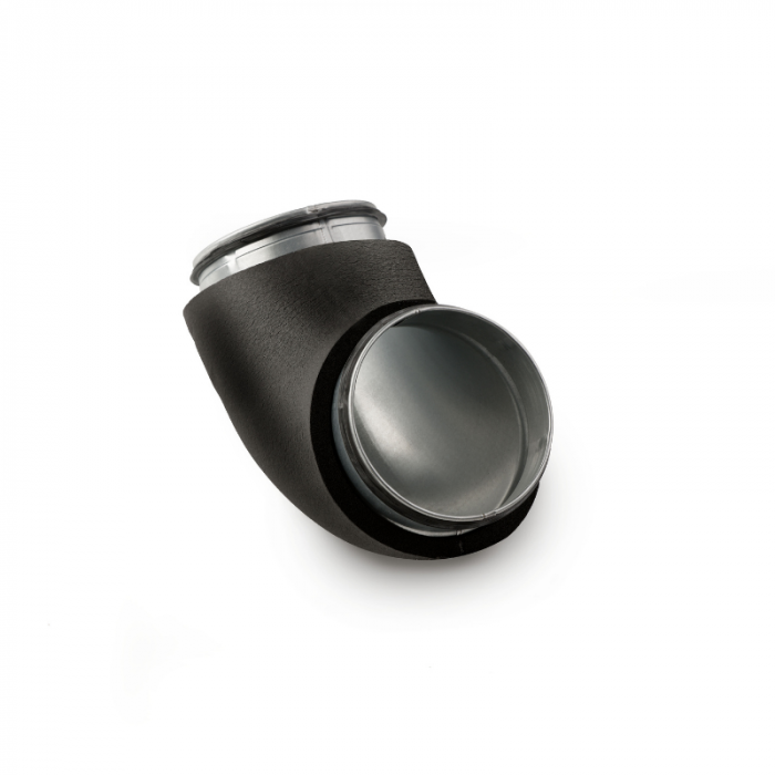 Isolierte Bogen 90º - Ø 160mm - gepresst - SAFE