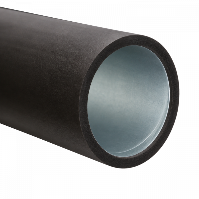 Isolierte Wichkelfalzrohr - Ø 200mm - Stahl - 90cm - 13mm Isoliert