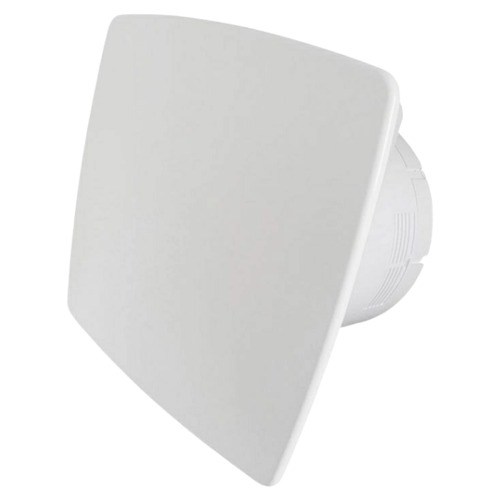 Whisper pro-design Badlüfter - Ø100mm - mit Nachlauf timer und Feuchtigkeitssensor - bold line - Kunststoff - weiß