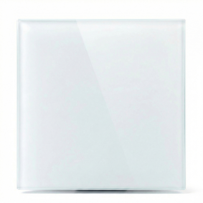 Whisper Pro-Design Badlüfter - Ø100mm - mit Nachlauf-Timer und Feuchtigkeitssensor - flaches Glas - matt weiß