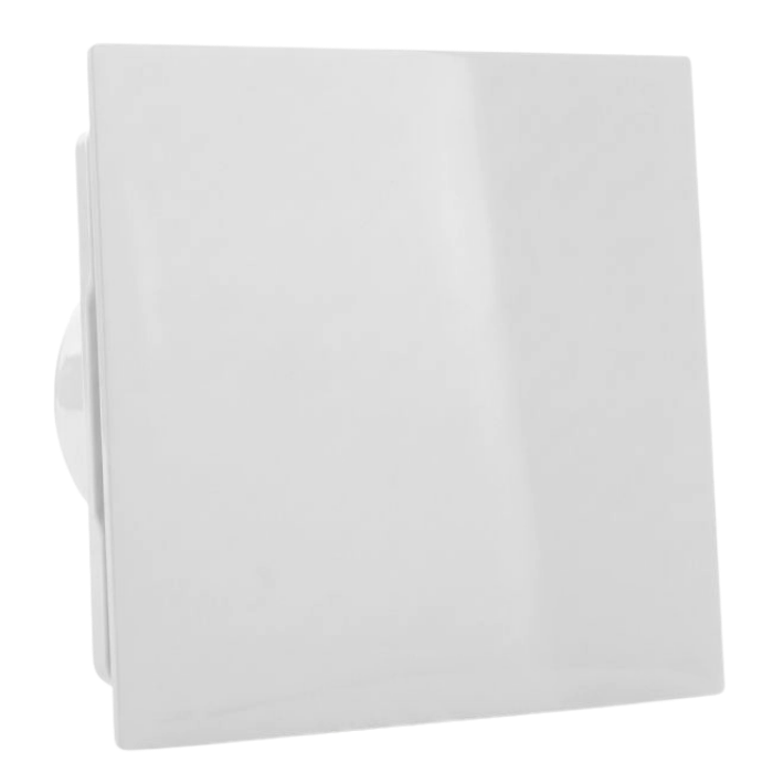 Whisper pro-design Badlüfter - Ø100mm - mit Nachlauftimer - flach Kunststoff - weiß