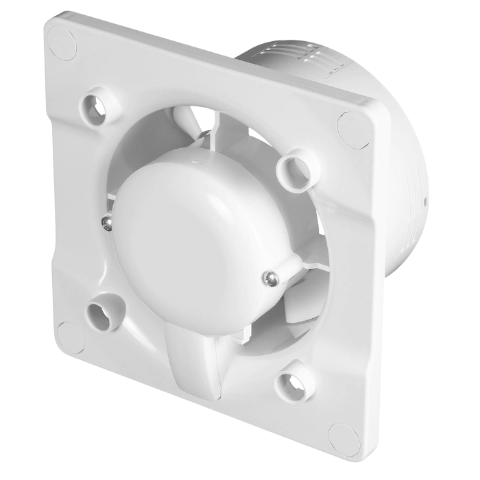 Whisper pro-design Badlüfter - Ø100mm - mit Nachlauftimer - flach Kunststoff - weiß