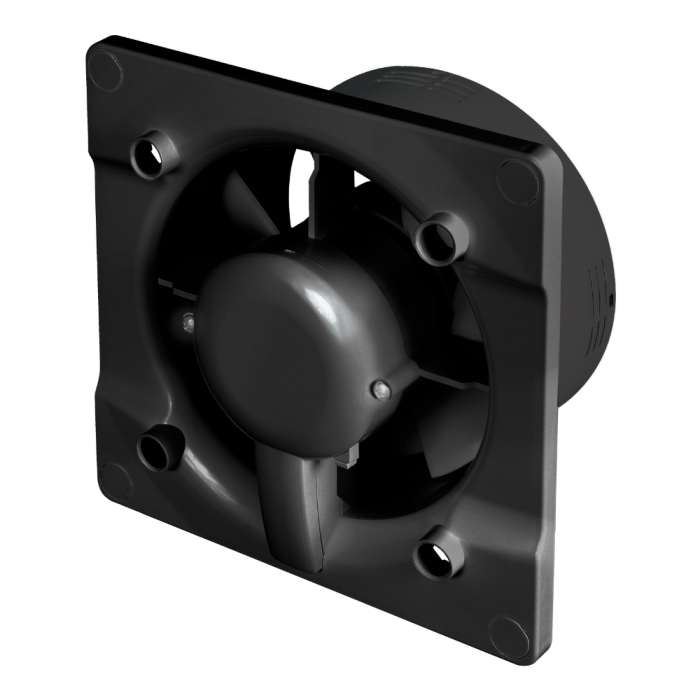 Whisper Pro-Design Badlüfter – mit Nachlauf + Feuchtigkeitssensor – Ø 125 mm – flaches GLAS – glänzend Schwarz - Schwarzer Ventilator Whisper Pro-Design Badlüfter – mit Nachlauf + Feuchtigkeitssensor – Ø 125 mm – flaches GLAS – glänzend Schwarz - Schwarzer Ventilator