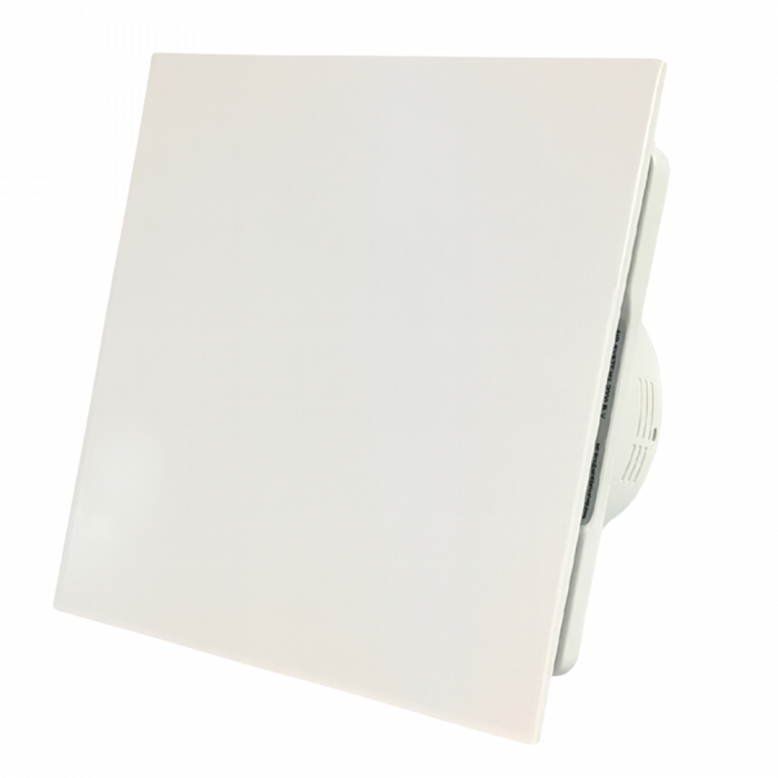 Whisper Pro-Design Badezimmerlüfter - Ø125mm – mit Nachlauf – flacher Kunststoff – Weiß Whisper Pro-Design Badezimmerlüfter - Ø125mm – mit Nachlauf – flacher Kunststoff – Weiß