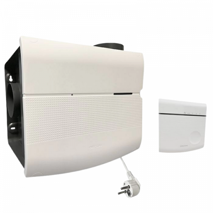 Orcon MVS-15RHCO2B Wohnhausventilator - 550 m3/h - mit eingebautem Feuchtigkeitssensor - mit RFT CO2-Bedienung