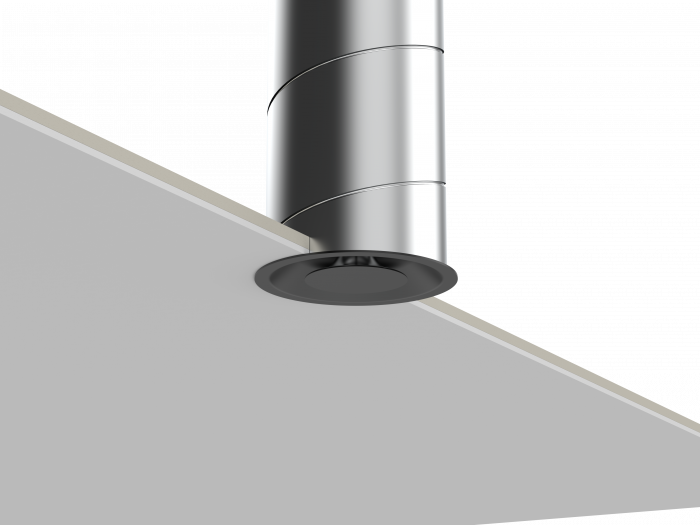 Pradovent -trim- Ø 125mm Designventil (Zuluft & Abluft) - Schwarz